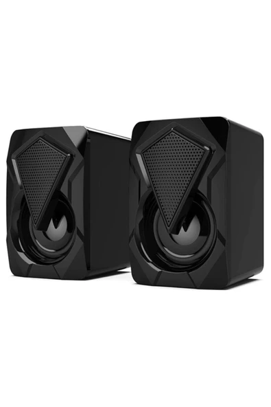 ULTRATEKNO Rgb Işıklı 1 1 Kablolu Bilgisayar Pc Notebook Hoparlör Gaming Speaker - 4