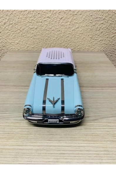 ULTRATEKNO Nostaljik Pontiac Araba 1955 Model Bluetooth Hoparlör Fm Radyo USB Tf Aux Destekli Speaker - 5