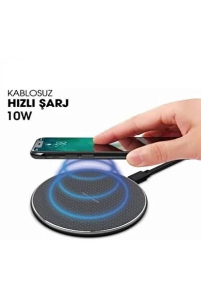 BAYINDIRELEKTRONİK 10W Süper Kablosuz Hızlı Şarj Cihazı Wireless Charger Pad - 2