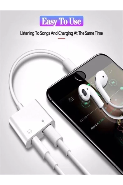 ULTRATEKNO Iphone Kulaklık & Şarj Çoklayıcı 7 8 X Xs Xr 11 12 13 Pro 2in1 - 6