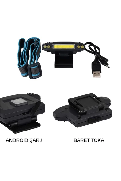 Watton CLZ192 Şarjlı Baret Lambası Wat ton Wt-606 - 3