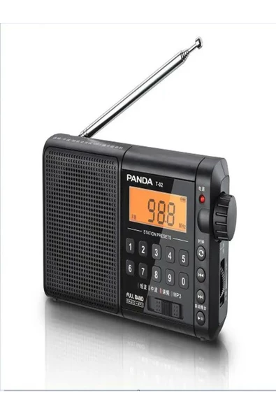 ULTRATEKNO Panda T-02 FM AM SW Full Band Radyo Dijital Ekranlı FM TF Kart Destekli MP3 Çalar Radyo - 8