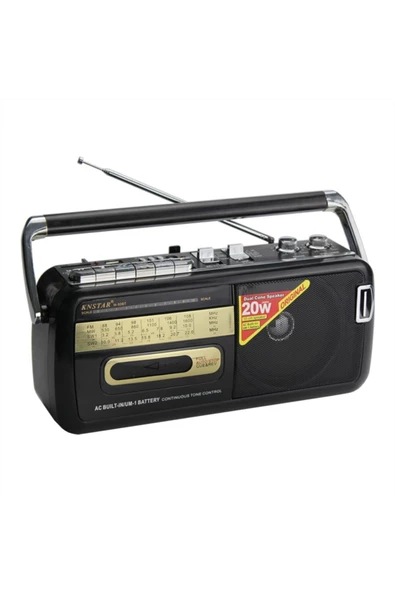Knstar Taşınabilir Bluetoothlu Radyo Kaset Çalarlı Usb Girişli - 2