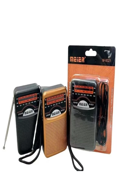 ULTRATEKNO M-9321 Şarjlı FM AM SW 3 Bandlı Cep Radyosu - Deprem Çantasına Uygun - 7