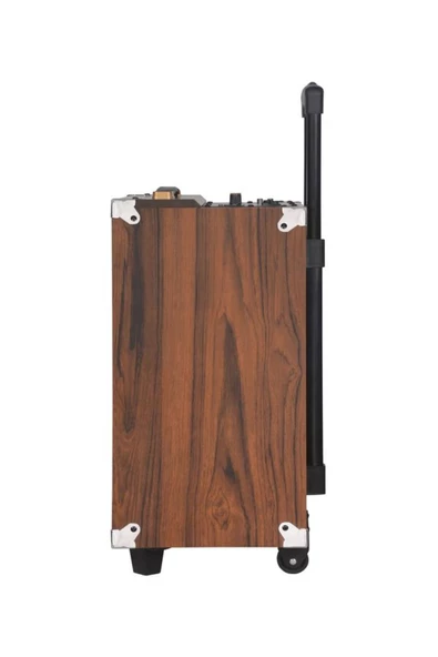 ULTRATEKNO B-Q12 50 Watt Süper Bass Valiz Hoparlör Kablosuz Mikrofonlu Bluetooth Hoparlör Karaoke Sistemi 12" - 5