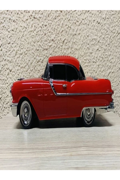 ULTRATEKNO Nostaljik Pontiac Araba 1955 Model Bluetooth Hoparlör Fm Radyo USB Tf Aux Destekli Speaker - 5