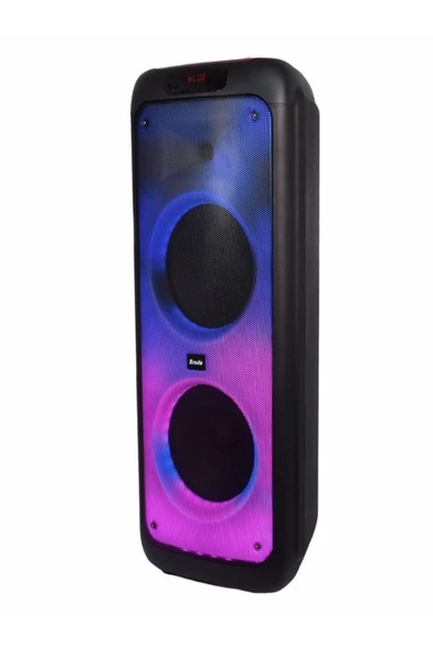 ULTRATEKNO Karaoke Hoparlör Ses Sistemi Kablosuz Mikrofonlu 70 Watt 2x10 Inç Bluetooth Hoparlör Rgb Party Box - 3