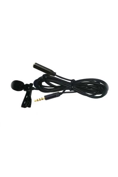 Paleon Ergonomik 1.5metre Youtuber Tiktok Yaka Mikrafonu Kulaklık Aparatlı 3.5mm Hd Ses Kaydı - 4