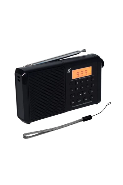 ULTRATEKNO Dijital Ekranlı Saatli Manuel Kanal Arama & Kayıt Özellikli FM Radyo Bluetooth Hoparlör - 7