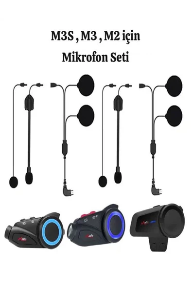ULTRATEKNO M2 M2C M3 M3S Intercom Serileri Için Yedek Kulaklık Mikrofon Seti - 2