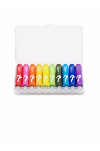 XIAOMI Gökkuşağı Serisi Rainbow Aaa Alkaline Pil 10'lu Ekonomik Paket - 6