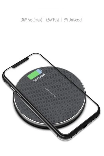 BAYINDIRELEKTRONİK 10W Süper Kablosuz Hızlı Şarj Cihazı Wireless Charger Pad - 6