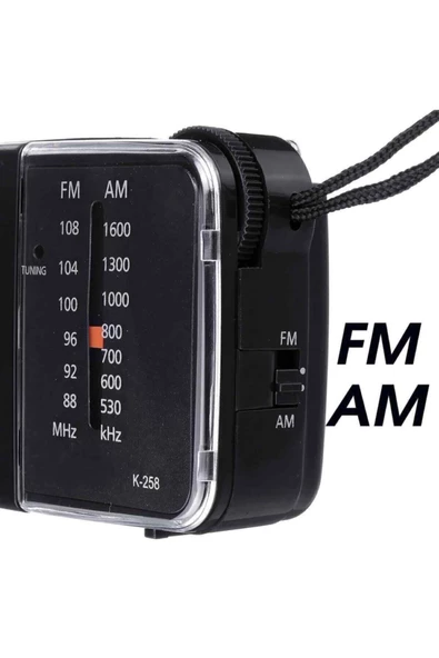 Knstar Taşınabilir Cep Radyosu K-258 - 5