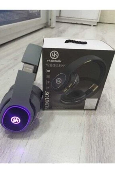 YK Design Yk Desıng Led Işıklı Bluetooth Kulaklık Kafaüstü Wireless LEDSR8112 - 2