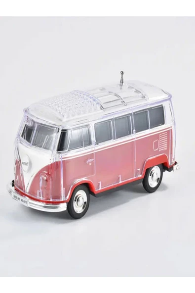 ULTRATEKNO WS-267BT 1967 Model T1 Vosvos Minibüs Bluetooth Hoparlör Fm Radyo USB Tf Aux Destekli Speaker - 4