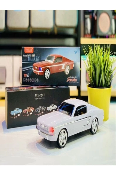ULTRATEKNO Ford Mustang Gt 1967 Model 10w Bluetooth Hoparlör Fm Radyo Usb Tf Aux Destekli Speaker - 2