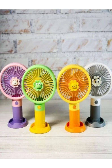 ULTRATEKNO Mini Fan Masaüstü Taşınabilir Telefon Stantlı Vantilatör 2si 1 Arada Taşınabilir Masaüstü Fan - 5