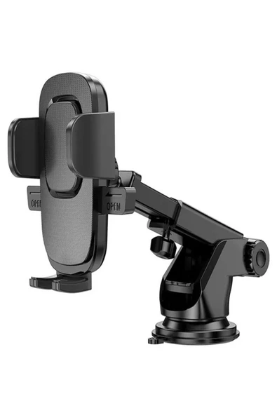 ULTRATEKNO Otomatik Klipsli Araba Telefon Tutucu Ayarlanabilir Cam ve Torpido Için Yüksek Kalite Tutucu - 6