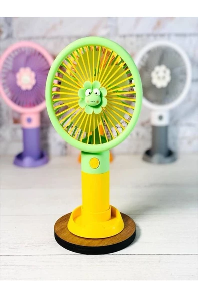 ULTRATEKNO Mini Fan Masaüstü Taşınabilir Telefon Stantlı Vantilatör 2si 1 Arada Taşınabilir Masaüstü Fan