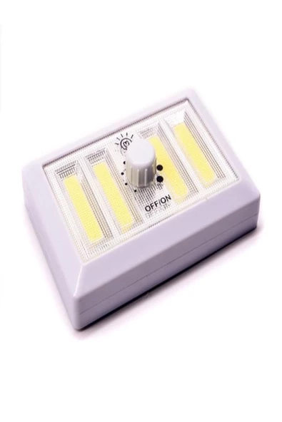 ULTRATEKNO 3w Priz Anahtar Dimmer Seviye Ayarlı Led Lamba Acil Durum Lambası Pilli Kamp Feneri - 3