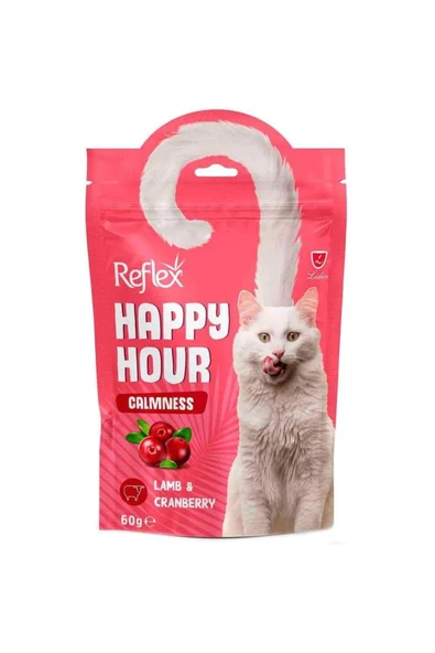 Reflex Happy Hour Calmness Lamb Cranberry Sakinleşmeyi Destekleyici Kedi Ödülü 60 gr