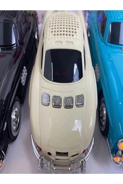 ULTRATEKNO Klasik Benz Model 10w Bluetooth Hoparlör Işıklı Fm Radyo Usb Tf Aux Destekli Speaker - 2