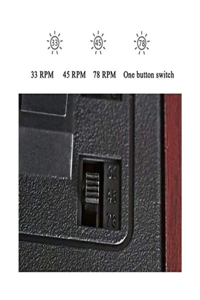 ULTRATEKNO Hepsi Bir Arada elektrikli Vintage Plak Çalar CD Çalar Kaset USB Bluetooth Tf Aux Kumandalı Pikap - 4