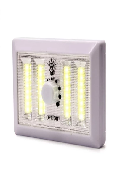 ULTRATEKNO 3w Priz Anahtar Dimmer Seviye Ayarlı Led Lamba Acil Durum Lambası Pilli Kamp Feneri - 4