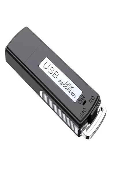 ULTRATEKNO Çok Hafif Ses Kayıt Cihazı Kristal Mikrofonlu 16 Gb Usb Görünümlü Ev iş yeri Dinlenme Cihazı - 5