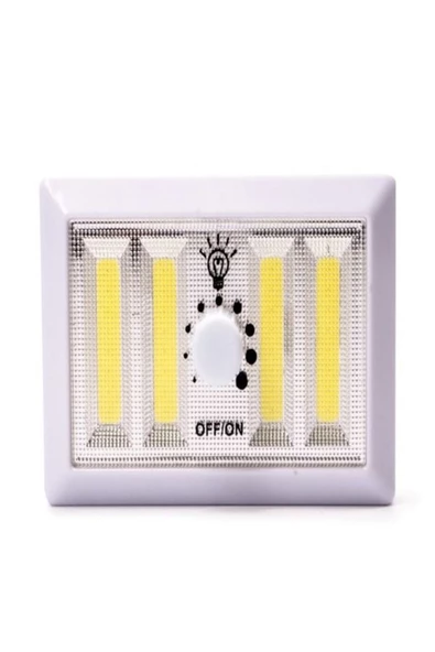 ULTRATEKNO 3w Priz Anahtar Dimmer Seviye Ayarlı Led Lamba Acil Durum Lambası Pilli Kamp Feneri - 2