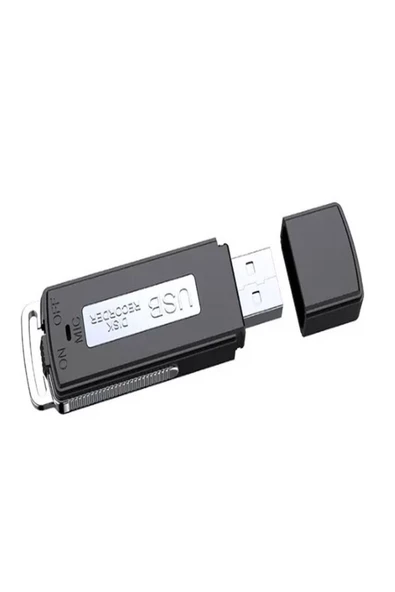 ULTRATEKNO Çok Hafif Ses Kayıt Cihazı Kristal Mikrofonlu 16 Gb Usb Görünümlü Ev iş yeri Dinlenme Cihazı - 8