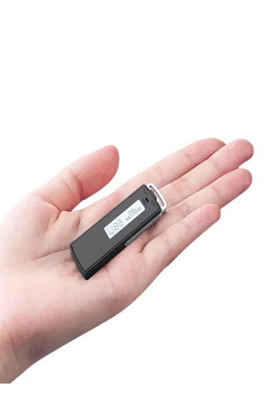 ULTRATEKNO Çok Hafif Ses Kayıt Cihazı Kristal Mikrofonlu 16 Gb Usb Görünümlü Ev iş yeri Dinlenme Cihazı - 3