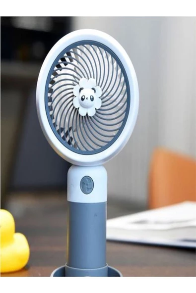 Platoon Mini Fan Masaüstü Taşınabilir Telefon Stantlı Vantilatör 2si 1 Arada Taşınabilir Vantilatör - 4