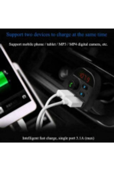 POLYGOLD Carx9 Oto Bluetooth 2.1 A Çift Usb - 2