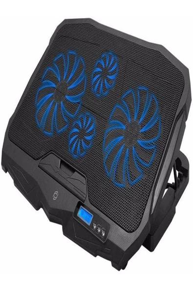ULTRATEKNO Fns-9999b 4 Adet Fanlı Ledli Lcd Kontrol Panelli Pro Standlı Notebook Soğutucu - 7