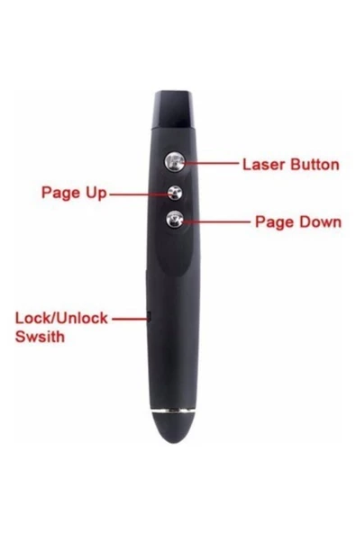 ULTRATEKNO Laser Pointer Kablosuz  Uyumlu    Lazer Sunum Kumandası - 4