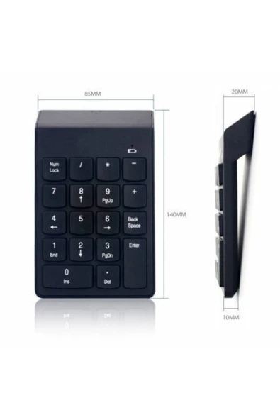 Platoon Numeric Keypad-numpad-usb Kablolu Keypad 18 Tuş Numped Keyped Say - 4