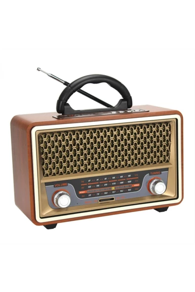 ULTRATEKNO Nostaljik Görünümlü Ahşap Radyo Bluetooth Hoparlör Fm Usb Tf Bt5.0 Ut-157bt - 8