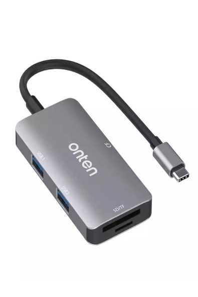 ULTRATEKNO OTN-91182 Type C Girişli USB-C Çoklu Kart Okuyucu MacBook Tablet PC Uyumlu Card Reader