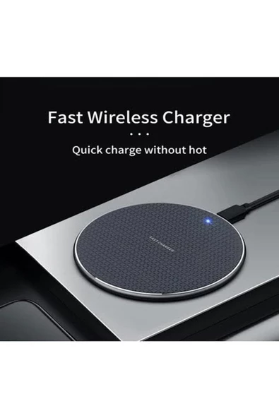 BAYINDIRELEKTRONİK 10W Süper Kablosuz Hızlı Şarj Cihazı Wireless Charger Pad - 8