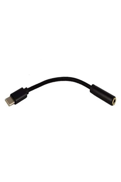 ULTRATEKNO Type-C To Aux 3.5mm Kulaklık Çevirici Dönüştürücü Adaptör Usb-C Adaptör 1.Kalite Siyah - 2