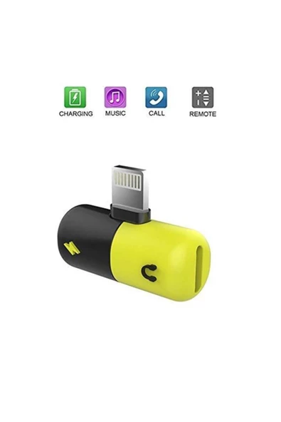 Platoon Iphone 7 8 X 11 Lightning Kulaklık Şarj Girişi Çoklayıcı Adaptör - 6