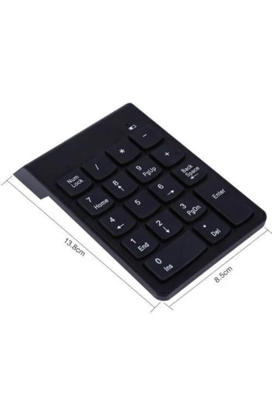 Platoon Numeric Keypad-numpad-usb Kablolu Keypad 18 Tuş Numped Keyped Say - 3