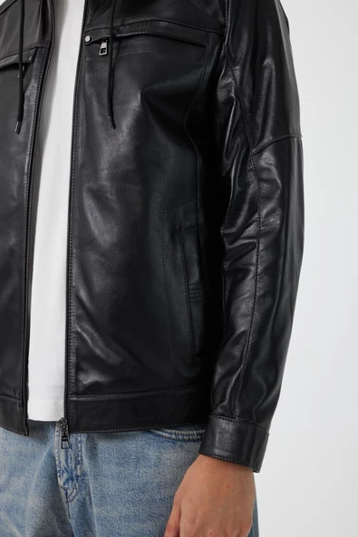 Demar Siyah Deri Mont - 7