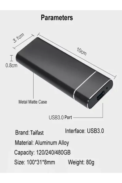 ULTRATEKNO USB 3.1 Type C To Pci-E Express Nvme SSD Hard Disk Kutusu - 7