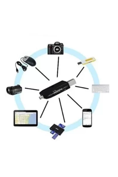 ULTRATEKNO Smart Micro Usb Otg Kart Okuyucu Usb 2.0 Adaptör - 6