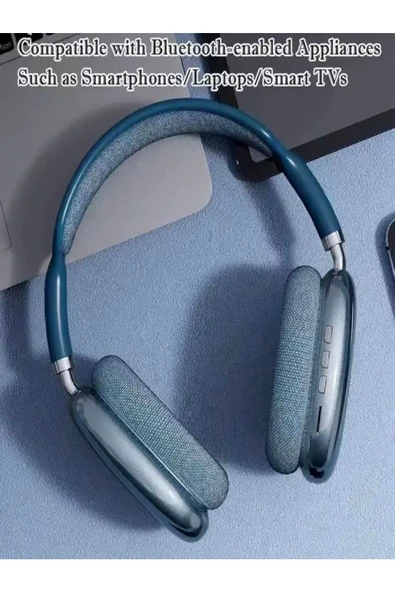 BAYINDIRELEKTRONİK P9 Pro Max Bluetooth Kulaklık Bt5.0 Mikrofonlu Fm Radyolu Tf Kart Girişli Aux Bluetooth Kulaklık - 3