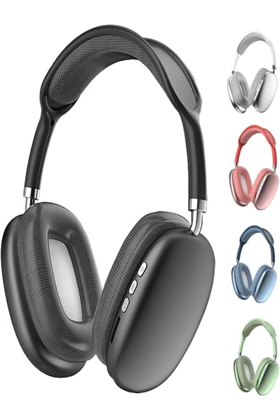 BAYINDIRELEKTRONİK P9 Pro Max Bluetooth Kulaklık Bt5.0 Mikrofonlu Fm Radyolu Tf Kart Girişli Aux Bluetooth Kulaklık - 5