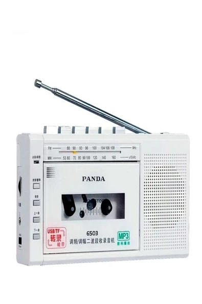ULTRATEKNO Panda 6503 25W Kaset Çalar Radyo USB/TF  Kaydedici Bant Mikrofon Çok Fonksiyonlu Müzik Çalar - 3
