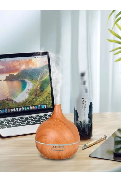 ULTRATEKNO Uzaktan Kumandalı 550ml Aroma Difüzörü Ultrasonik Hava Nemlendirici Buhar Makinesi Rgb 7 Renk Led - 7